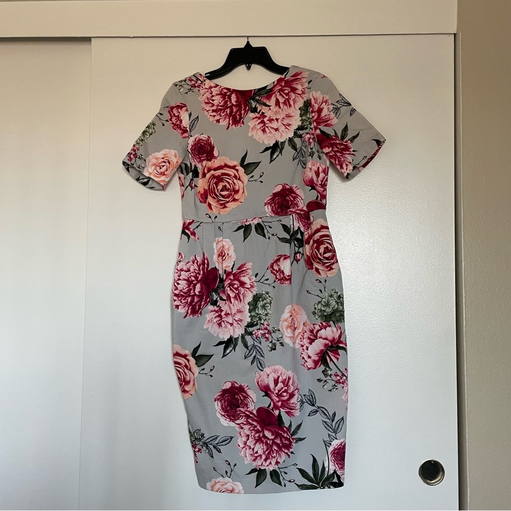 asos floral pencil dress